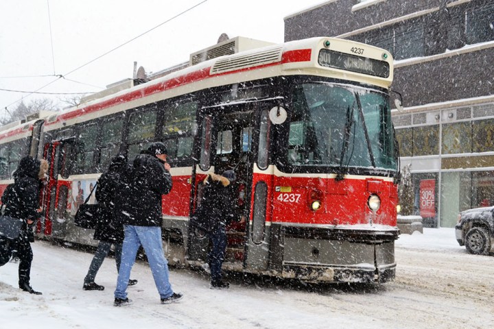Snowy Streetcar